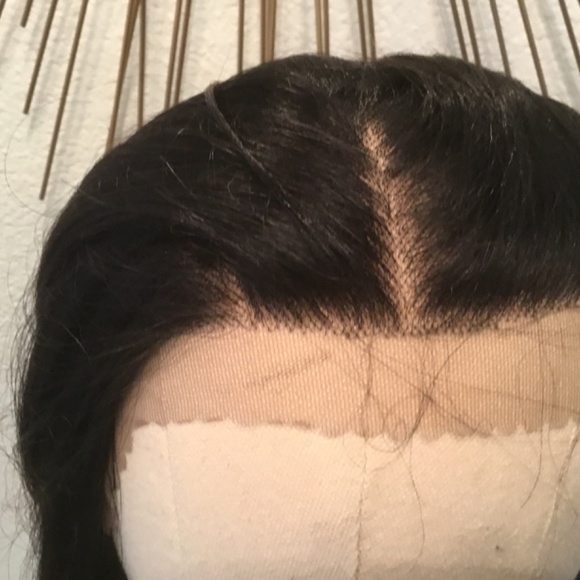 Ombré Swiss lace front wig 26 inches loose curls - Picture 6 of 16